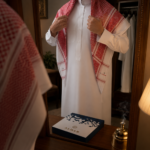 ⁦شماغ الدار الفاخر 🇸🇦✨ – أناقة أصيلة بتغليف راقي⁩ - الصورة ⁦3⁩